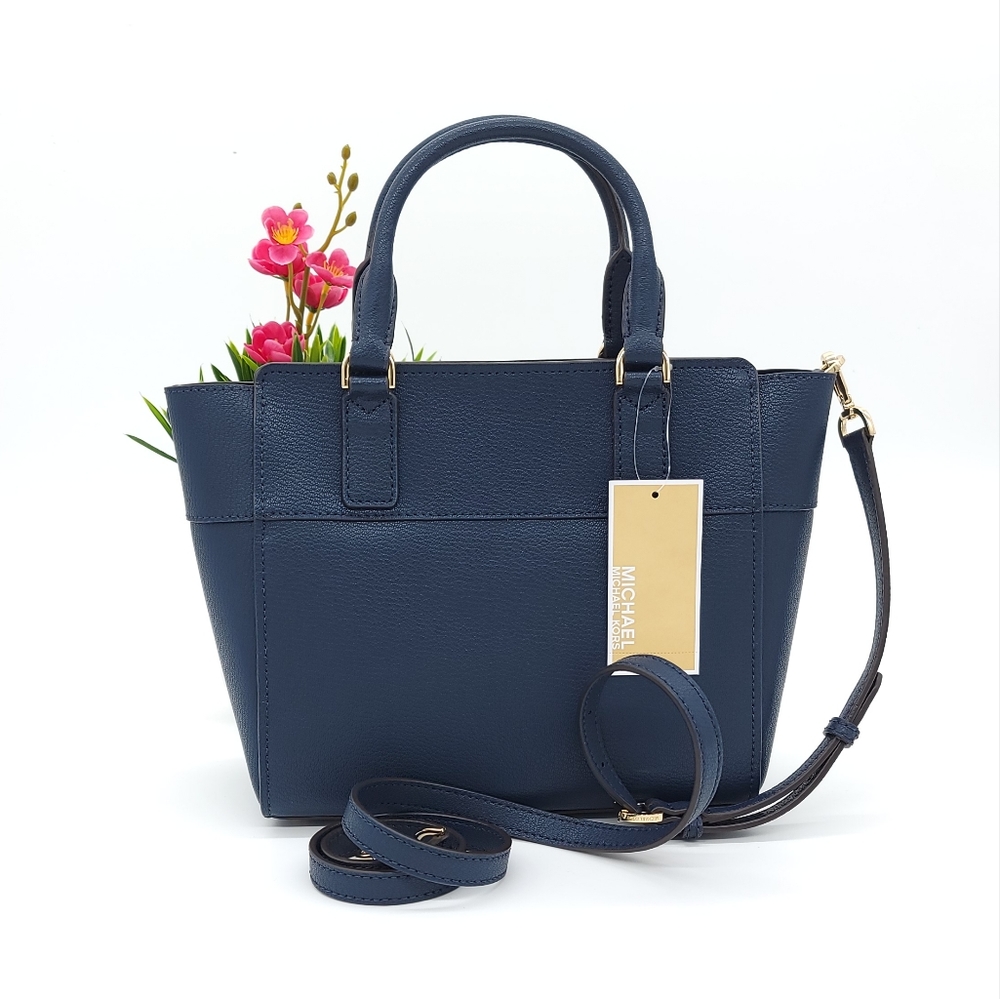 ⚠️LAST 1⚠️ Michael Kors Hamilton MD Crossbody Satchel Blue - Picture 3 of 9